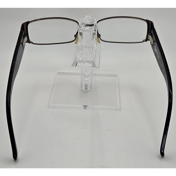 Oleg Cassini OC0132 200 ITM Sunglasses Brown Marble Rhinestone Logo 51-18-140 K6 main image 6
